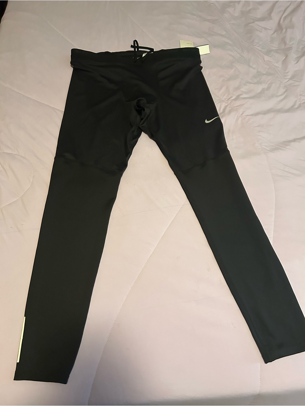 Nike Black Men's Reflective Swoosh Joggers